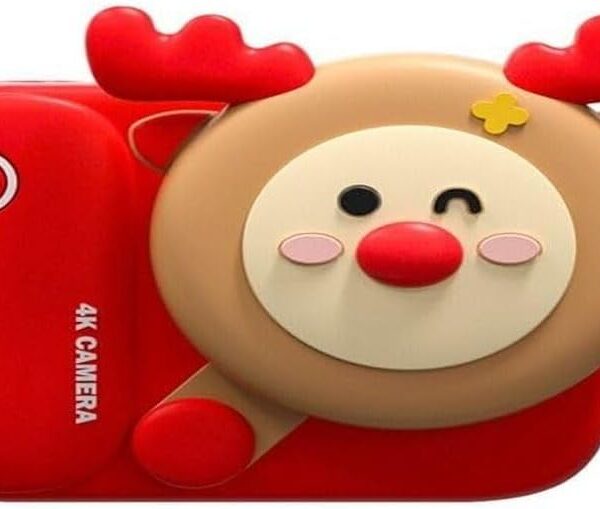 4K Quality 1080P Auto Focus High Definition Dual Lens Recording Pocket Camera for Kids, Compact Design with Dual Lens System for Crisp Imaging and Seamless For Kids 13.2 X 12.1 X 5.9 Cm.
