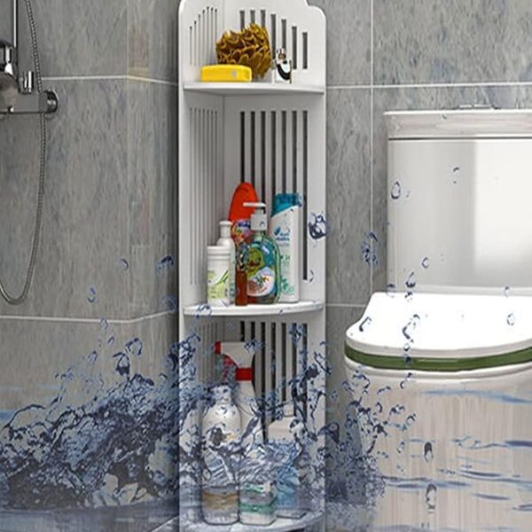 Shower Caddy Corner Shelves Bathroom Shelving Unit Plastic Shelf Kitchen Bathroom Storage rust proof 4 Tiers Shower Shelves