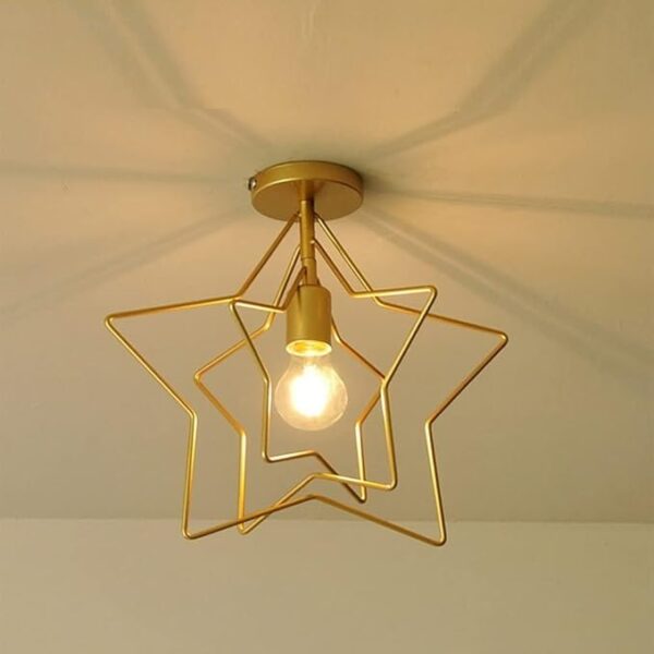 Modern Creative Iron Ceiling Lamp for Living Room Bedroom Balcony Ceiling Lighting Fixture.
