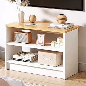 Double Layer Desktop Shelves Wood Desktop Organizer Shelf, Home Office Dormitory Desk Bookshelf Living Room Rack Simple Table Organizer Adjustable Desktop Display Shelf Rack.