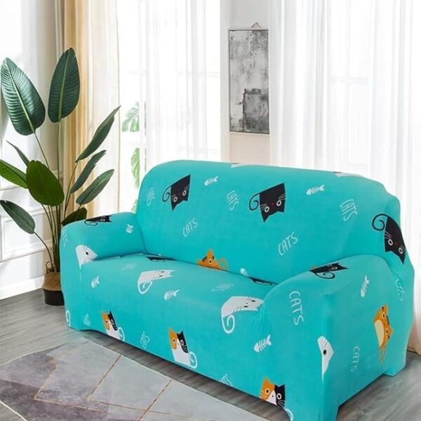 3-Seater Exquisitely Floral Designed Wrinkle Free Anti-slip 360-degree Full Coverage Sofa Slipcover Printed Sofa Cover Stretch Couch Cover Sofa Slipcovers for Living Room (Design 1)