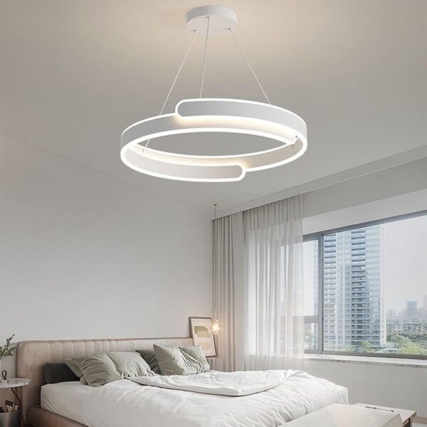 LED Acrylic Pendant Light LED Rings Chandeliers Modern and Stylish Lighting Fixture with LED Rings and Stunning Luster Perfect for Adding Ambiance to Any Room 50 x 50 x 100 cm.
