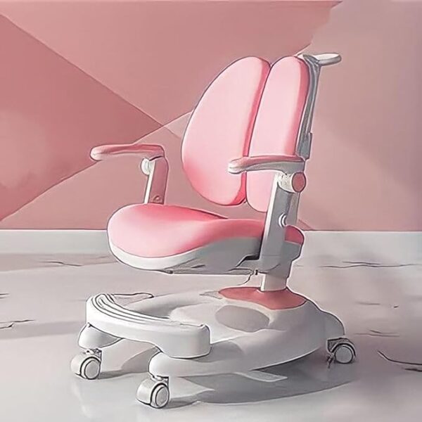 Enhance Child's Study Experience with Ergonomic Kids Study Chair Computer Desk Chair Featuring Adjustable Height and Lumbar Support Designed to Promote Comfort and Concentration During Learning.