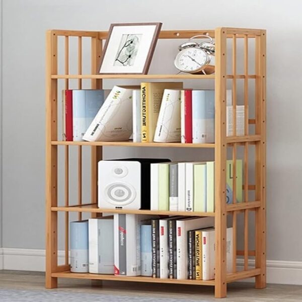 Wooden Bookshelf Office Student Stationery Organizer Magazine Holder Home Sundries Storage Shelf 50 x 25 x 110 cm