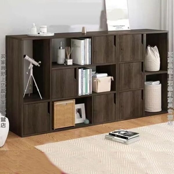 Premium Multi-Tier Floor Rack for Organizing Modern Design Books and Stylish Decoration Items Enhance Your Space with Functional Elegance and Practical Storage Solutions 140 x 24 x 80 cm.