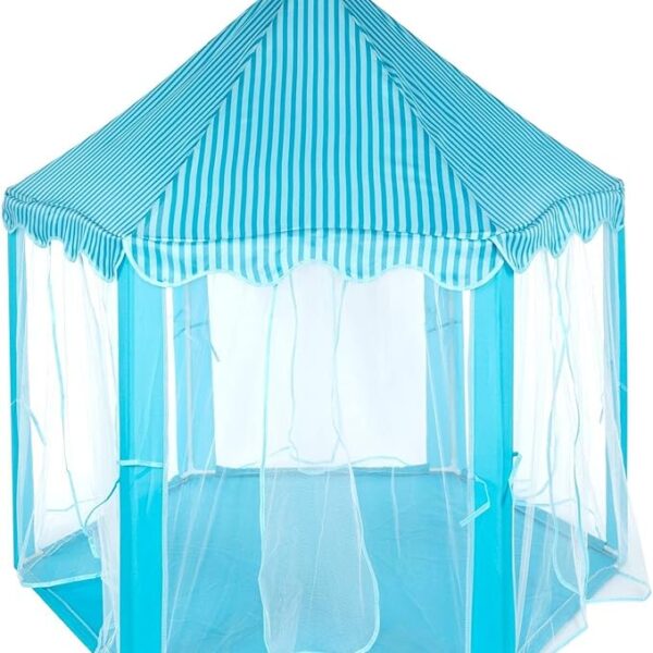 Kids Pongee Hexagon Princess Playhouse (140 x 140 x 135 CM, Blue)