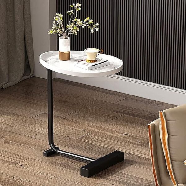 Modern Creative Design, Sofa, Corner, Bedside, Coffee Table for living room bedroom Indoor and Out door Side table with Metal Frame